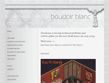 Tablet Screenshot of boudoirblanc.com